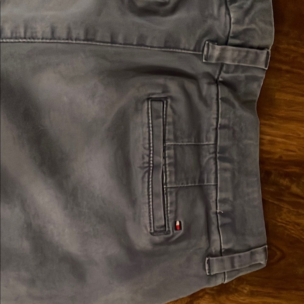 Tommy Hilfiger washed out Blue cotton chinos - Picture 4 of 7